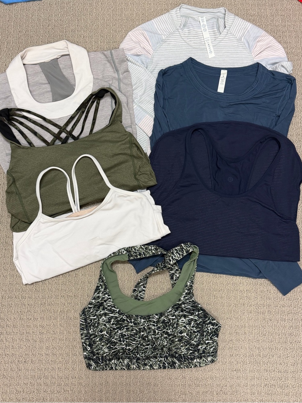 Lot of Lululemon Women's Athletic Tops - All Size 6